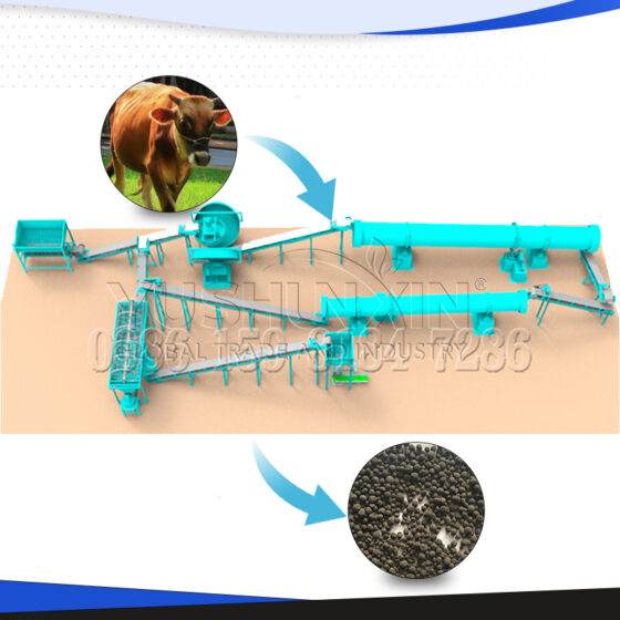 Cow Dung Organic Fertilizer Production Line