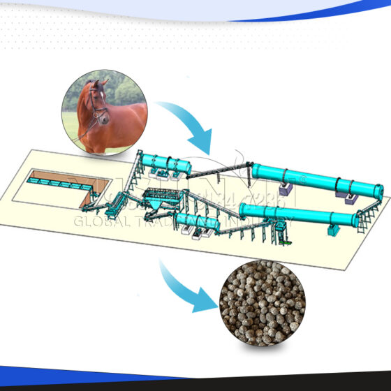 Horse Manure Organic Fertilizer Production Line