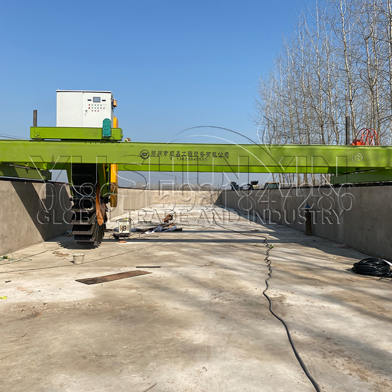 Volteador de compost de fertilizante tipo rueda